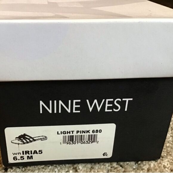 NINE WEST Iria5 Women's 6.5M Sandal Slip-on Blush Gold Wedding - Picture 4 of 7